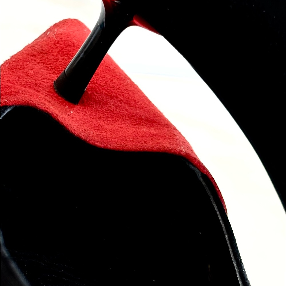 Ramon Tenza Bold Red and Black Heels - Picture 6 of 7
